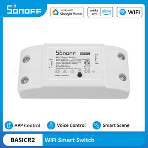 SONOFF BASICR2 BASICR4 통한 스마트 음성 스위치 차단기 원격 ALEXA WIFI DIY 전등 제어 무선