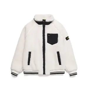 [내셔널지오그래픽키즈]N204KFT140 윌소니 FLEECE 뽀글이 블루종형 F-ZIP IVORY