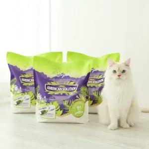 [에스이랜드]아메리칸솔루션 카사바 베이직 4.55kg 먼지없는 고양이모래 x3봉(1박스)