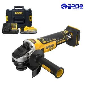 디월트 DCG4051S1T 충전 그라인더 20V 3.5Ah 1팩 125mm 슬라이드스위치 BL 티스텍케이스포함