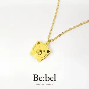 순금목걸이 3.75g(한돈) 24k 여자 돼지 유광 비벨