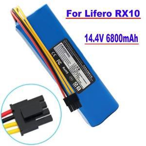 Lifero 로봇 진공 청소기 RX10 용 새 14.4V 6800mAh 기존 충전식 리튬 이온 배터리