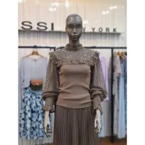 제시뉴욕 세이브존05 시스루배색 니트티셔츠 DD85SZNSKO5991BG