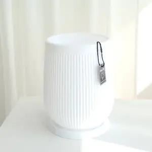 고강도 플라스틱 세로줄무늬 그린팟 19x27cm 화분 원예 장식