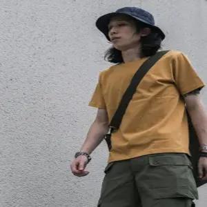 NONSTOCK 논스탁 9oz USA Cotton 루프휠 튜블러 반팔티셔츠 브론슨 무지티