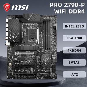 MSI PRO Z790 P WIFI DDR4 마더보드 엘지 호환A 1700 지원 i9 14900KF 13900K i7 14700K CPU M.2 PCIe 4.0