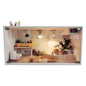 레오파드게코 파충류 사육장 도마 케 화이트 박스 대형 릴 80X40X40