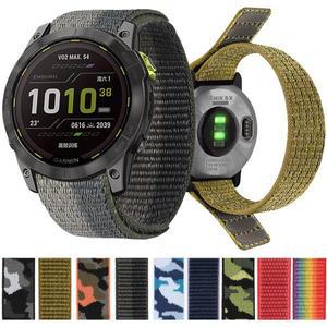 Garmin Fenix 8 E 47mm 용 스포츠 루프 나일론 26mm 22mm 시계 밴드 Garmin Enduro 3 2 /Fenix8 51mm 액