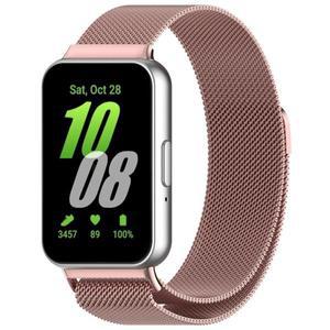 삼성 Galaxy Fit 3 용 밀라노 스트랩 마그네틱 스테인레스 스틸 교체 팔찌 팔찌 Galaxy Fit 3 액세서리 Cor