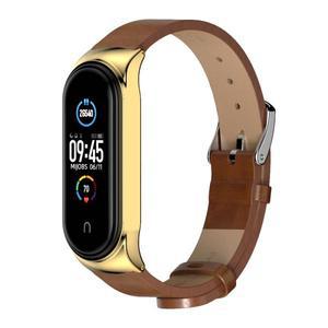 Xiaomi Mi Band 용 스트랩 9 8 7 6 5 4 3 Miband 8 7 6 용 NFC 가죽 팔찌 Mi Band 5 6 7 8 Correa 용 글로