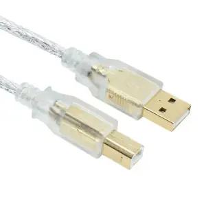 넥시 고급 투명 USB2.0 AM-BM 프린터 케이블 3M NX640