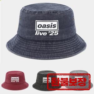 2025 NEW Oasis 프린트 워시 버킷햇 남녀 공용 파티 음악 야외 패션 파나마 피셔맨 썬 비치