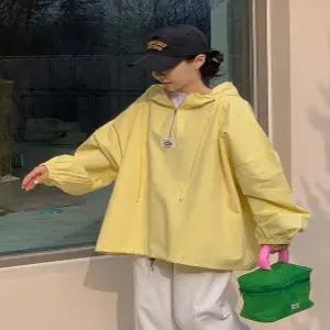 라벨링 코튼 후드 아노락 (3color)
