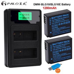 파나소닉 루믹스 카메라용 PALO DMW-BLG10E DMW BLE9 배터리 TZ100 LX100 GX7 GX80 GF3