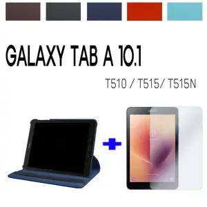 SM-T515 t515N 갤럭시 탭 A 10.1 가죽 케이스+보호필름