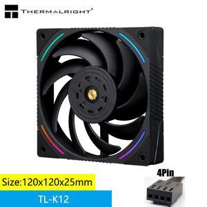 써멀라이트 TL-K12 케이스 냉각 선풍기 4 앵글 조리개 PWM 직렬 연결 가능 12cm 핀