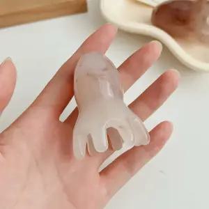 두피 괄사 머리 지압 마사지 승모근 문어 꾹꾹이 괄사 세라믹괄사