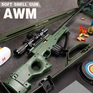 최강 AWM 저격 소총 에어소프트건 아카데미 장난감 총 92cm 초록 박스판