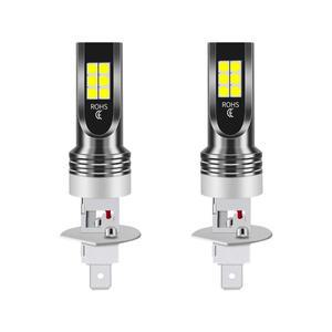 2pcs H1 안개 램프 전구 DEL H4 H3 H7 H8 H9 9005 LED 자동차 헤드 라이트 4800LM 전면 운전 러닝 12V 24V