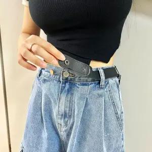 늘어나는벨트 버클없는 탄성 노버클 블랙 벨트 프리