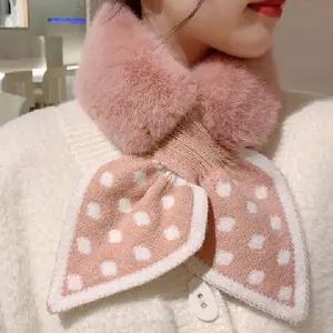 퍼 여성 머플러 리본 목도리 겨울 스카프 데일리 워머