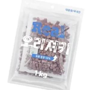 고품질 훈련 보상용 오리져키 1kg 반려동물 간식 펫푸드 오리 사료 (WFK79SD)