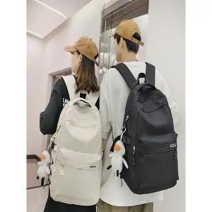 [트렌드스토어]남녀공용 소심플 단조로운 데일리 빅사이즈 백팩_P376575075