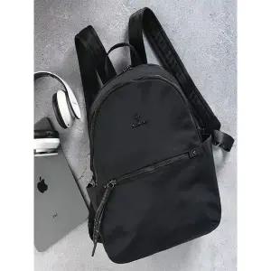 [트렌드스토어]고급스러운 로고 가벼운 블랙 나일론 백팩_P376574976