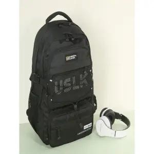 [트렌드스토어]남녀공용 USLK 캐주얼 스쿨가방 블랙컬러 백팩_P376575009