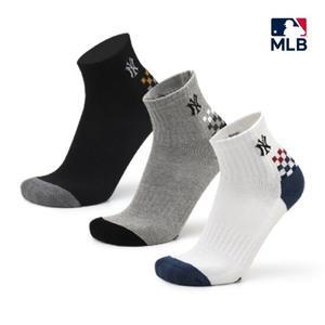 MLB 중단목 쿠션 양말 04 3족