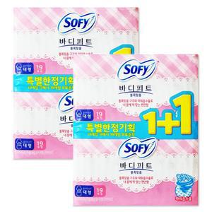 쏘피 바디피트 생리대 볼록맞춤 대형 38개입 X 2개