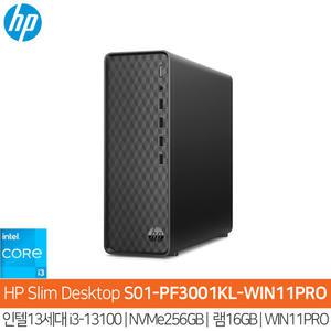 HP S01-PF3001KL-WIN11 13세대i3-13100_NVMe256GB_(16GB)_WIN11Pro/HP컴퓨터/슬림PC/사무용PC/HH