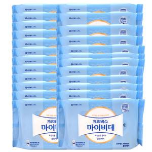 크리넥스 마이비데 클린케어 화장실용 물티슈 리필형 46매 x 24팩