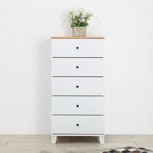 [로쏘]세멘 화이트 5단 서랍장 500