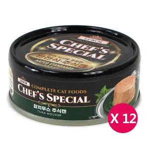 런치 셰프 스페셜 주식캔 참치무스 80g x12개