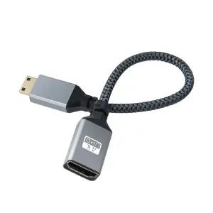 BD834 Coms HDMI2.0 to 미니 HDMI 변환 케이블 젠더 20cm