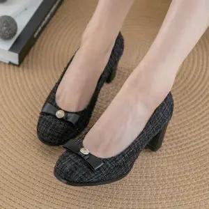 [분홍코끼리] 위드유 리본 펌프스(6cm)