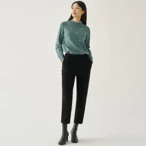 코듀로이 풀밴드 배기 팬츠 LSPTNB74_BK