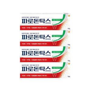 파로돈탁스 데일리 후로라이드 치약 100g 4개