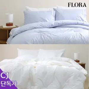 [CJ단독가] 코티지 토숀 레이스 80수 순면 사계절 차렵이불 단품 및 베개세트 SS Q 4colors
