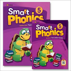 [카드10%] 스마트 파닉스 Smart Phonics 5 교재 워크북 세트 (전2권) (3rd) (AI Phonics App)