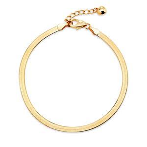 [모룬] 18K 와이드 3mm 스네이크 뱀줄 팔찌 MOB40055