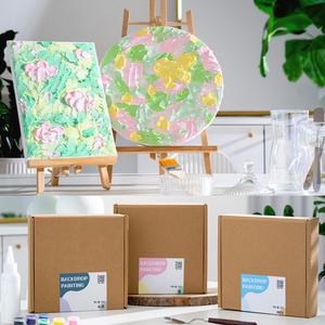 백드롭 페인팅 DIY 유화 그리기 세트 인테리어 액자 캔버스