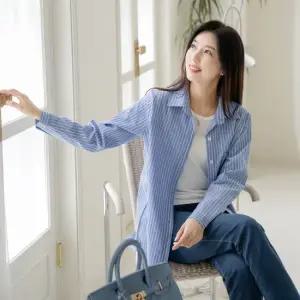 엄마옷 마담4060 셔츠40대50대베이직스트라이프-ZBL2502033-