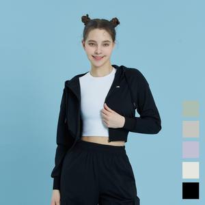 스컬피그 에코텍 프리미엄 크롭 후드집업 (5컬러)