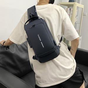 남여공용 캐주얼 팩세이프 도난방지 슬링백 메신저백 크로스백 여행보조가방 Y0396 헌터