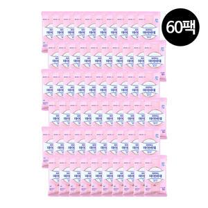 크리넥스 마이비데 밸런스케어 화장실용 물티슈 휴대용 10매 60팩