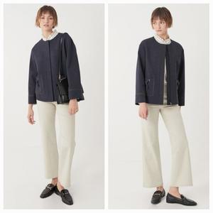 갤러리아 배색 리본드롭 자켓 VOCFU3F7411