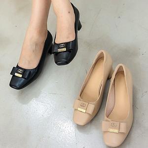[더힐][더힐슈즈] 리본 여성여자 구두 펌프스 정장화 5.5cm sjpe-S-773
