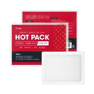푸르내 프리미엄 파스형 핫팩 50g x 40개 붙이는 손난로 온열 방한대 한파 군인 온찜질 주머니난로 일회용